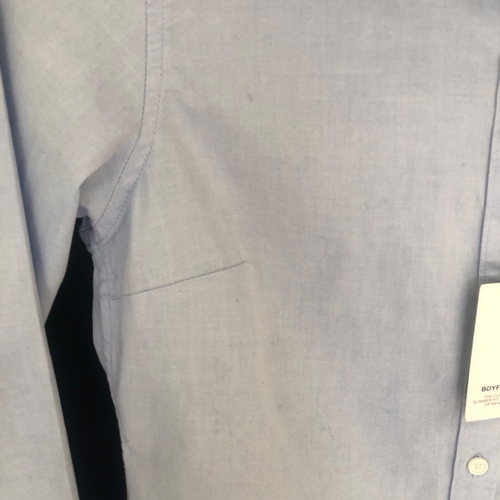 NWT Fitted Boyfriend Cotton Oxford Shirt/Blouse by GAP - Picture 13 of 13